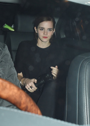 Emma Watson leaving the pre BAFTA party held at the Annabel's members club in Mayfair, London, 7 февраля 2015 (7xHQ) 1nEFiLjx