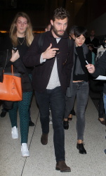 Jamie Dornan - Spotted at at LAX Airport with his wife, Amelia Warner - January 13, 2015 - 69xHQ 2oohBd6J