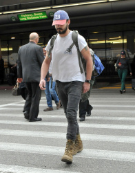Shia LaBeouf - Arriving at LAX airport in Los Angeles - January 31, 2015 - 16xHQ 71MQjn3n