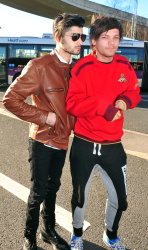 Zayn Malik, Liam Payne and Louis Tomlinson - Leaving Heathrow Airport in London, England - March 2, 2015 - 21xHQ 7iC1iEqn