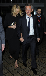 Charlize Theron and Sean Penn - seen leaving Royal Festival Hall. London - February 16, 2015 (153xHQ) GNNihbiW