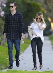 Ashley Tisdale - Out for a stroll with Chris and Maui in Toluca Lake - February 8, 2015 (17xHQ) GkYokC5v