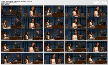 Jordana Brewster - Late Night with Seth Meyers - 9-20-16
