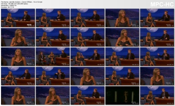 Jennifer Aniston - Conan O'Brien - 12-4-14 (nice cleavage)