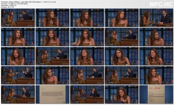 Allison Williams - Late Night With Seth Meyers - 11-26-14