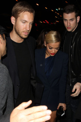 Calvin Harris and Rita Ora - leaving 1 OAK nightclub in Los Angeles - January 25, 2014 - 25xHQ Dlt8UqBi
