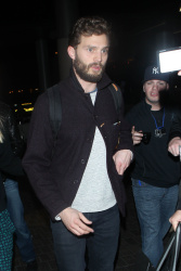 Jamie Dornan - Spotted at at LAX Airport with his wife, Amelia Warner - January 13, 2015 - 69xHQ RGcIEHLm
