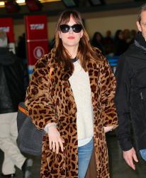 Dakota Johnson - Arriving at JFK Airport in New York City - February 5, 2015 - 13xHQ XxBwsmnR